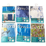 CORTINA DE BAÑO ESTAMPADA TIPO TELA 42G 170*180CM