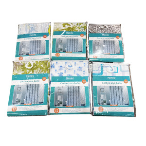 CORTINA DE BAÑO ESTAMPADA TIPO TELA 170*180CM