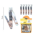 CAJA CORTAUÑAS X12 PCS PLATEADO PONY N-0818