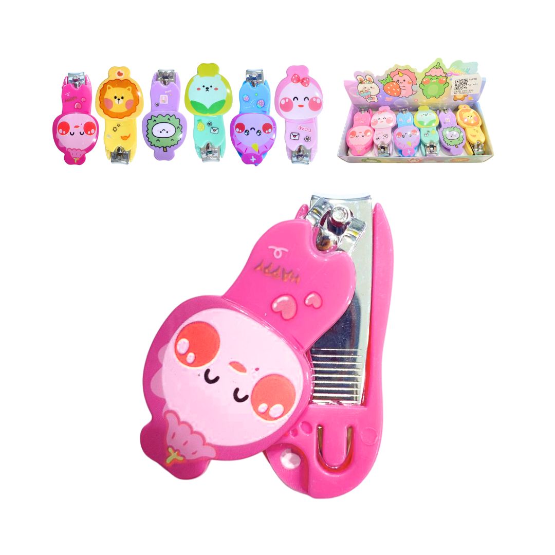 CAJA CORTAUÑAS MUÑECOS*12PCS S-23B