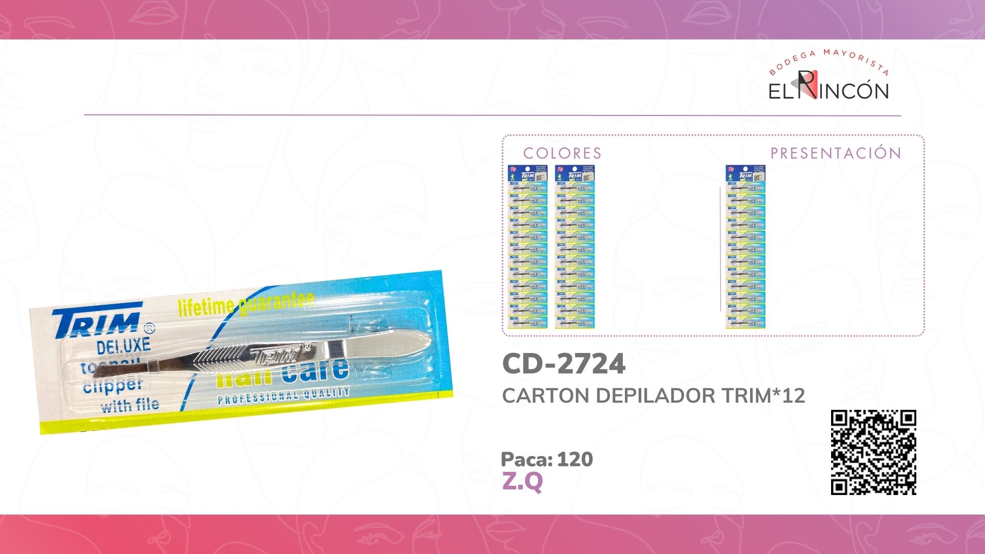 CARTON DEPILADOR TRIM*12 BMR-2724
