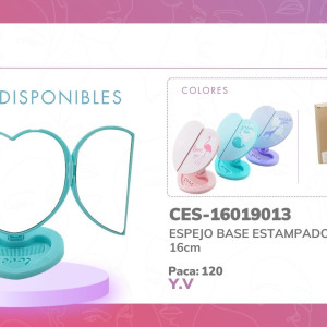 ESPEJO BASE ESTAMPADO 16019013