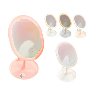 ESPEJO RECARGABLE CON LUZ 31cm BMR-3899-1