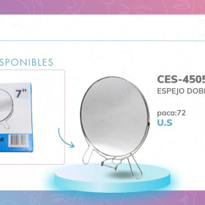 ESPEJO DOBLE CARA 7" BMR-4505