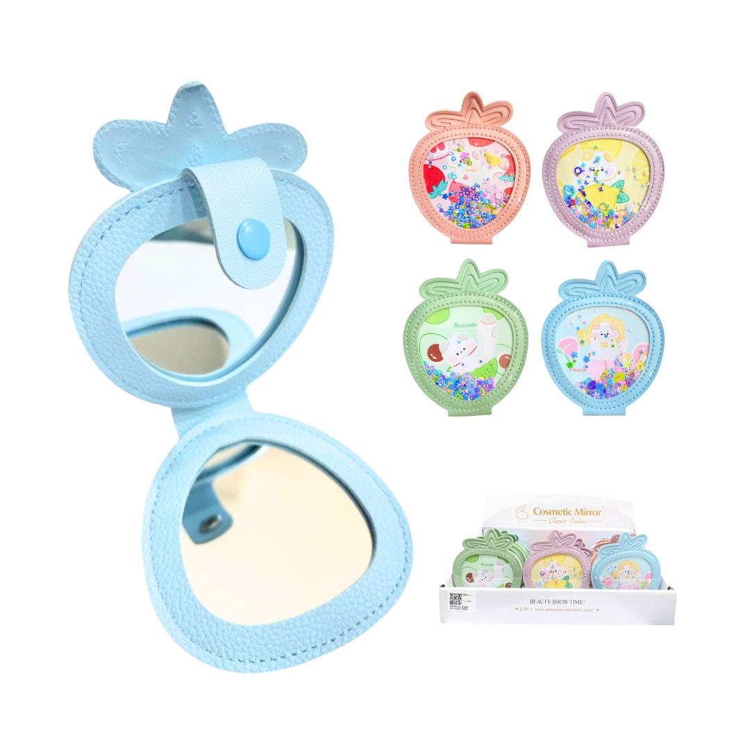 CAJA*12 ESPEJO LUJO DOBLE CARA ESTAMPADO BMR-4891-1