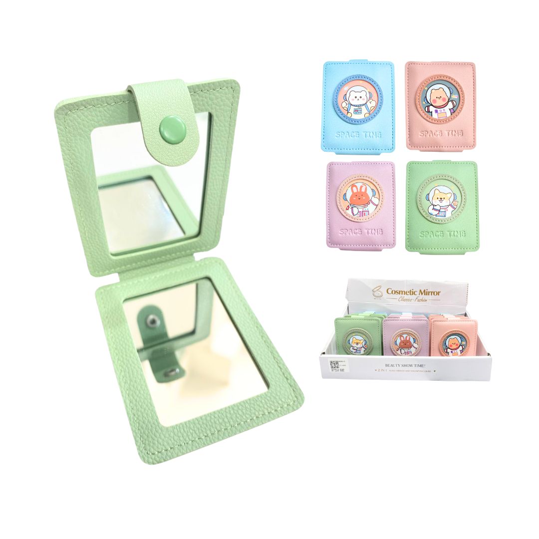 CAJA*12 ESPEJO LUJO DOBLE CARA ESTAMPADO BMR-4893-3