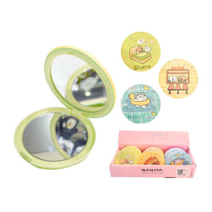 CAJA*12 ESPEJO LUJO DOBLE CARA ESTAMPADO BMR-6214-11