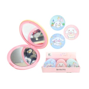 CAJA*12 ESPEJO LUJO DOBLE CARA ESTAMPADO BMR-6214-7