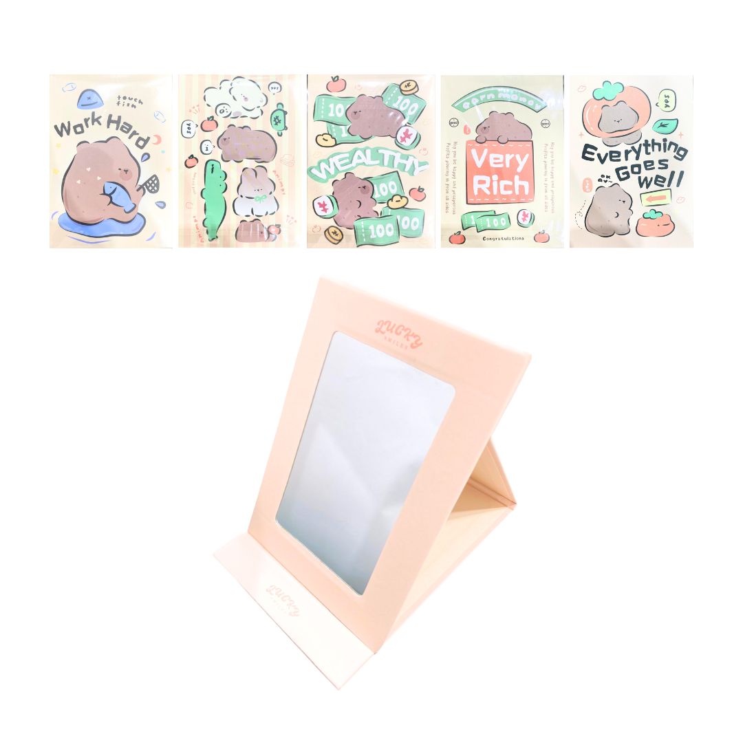 ESPEJO ESTAMPADO INDIVIDUAL 13*18CM BMR-6222-3