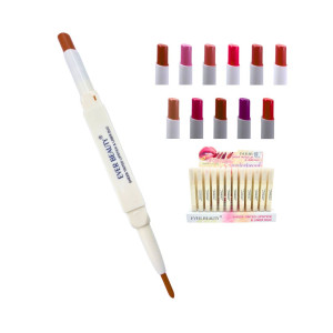 LABIAL 2 EN 1 EVER BEAUTY 7191E-B (DISP*72)