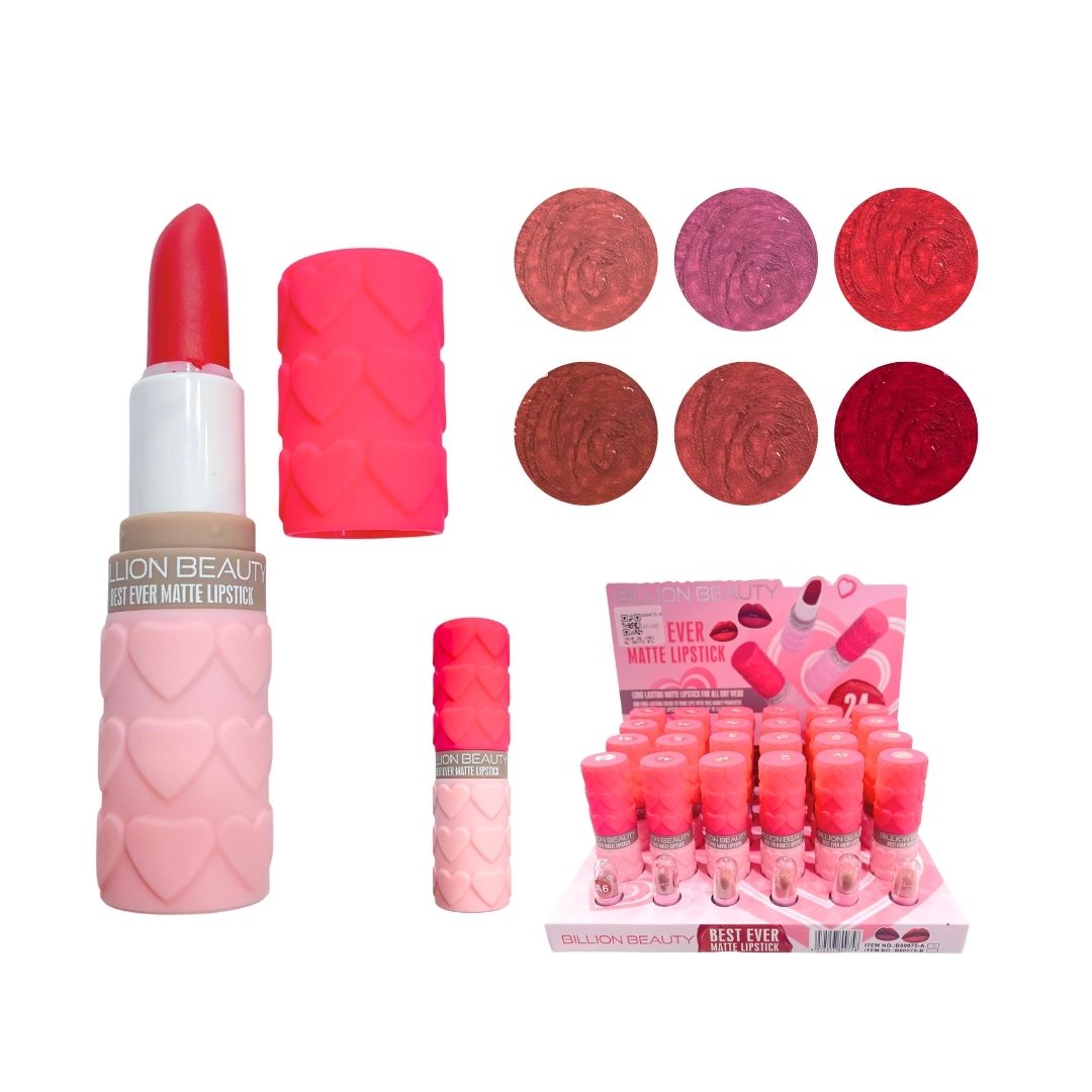 CAJA DE LABIAL MATTE BILLION BEAUTY CJ*24 B80075-B