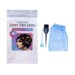 DOC.GORRO PARA RAYOS + AGUJA + BROCHA TINTE BMR-1102