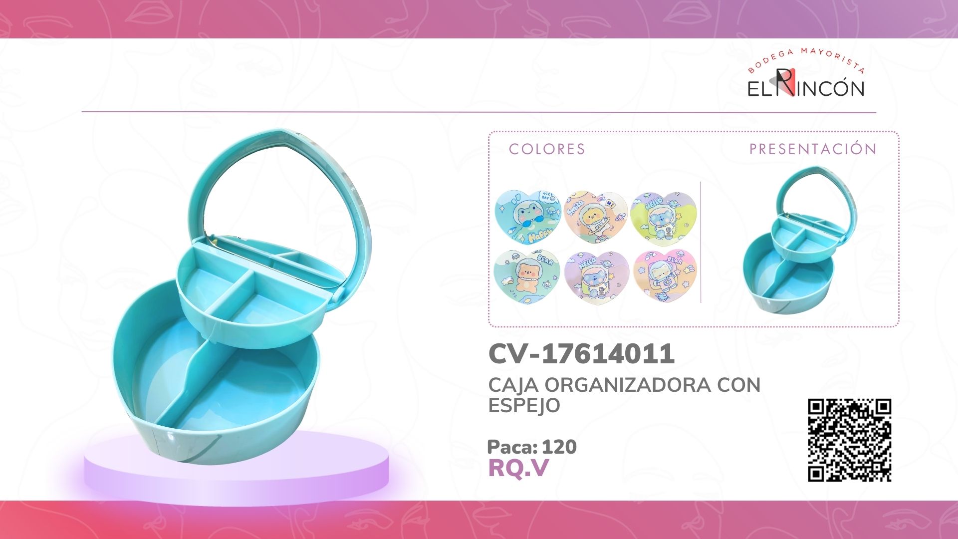 CAJA ORGANIZADORA CON ESPEJO 17614011