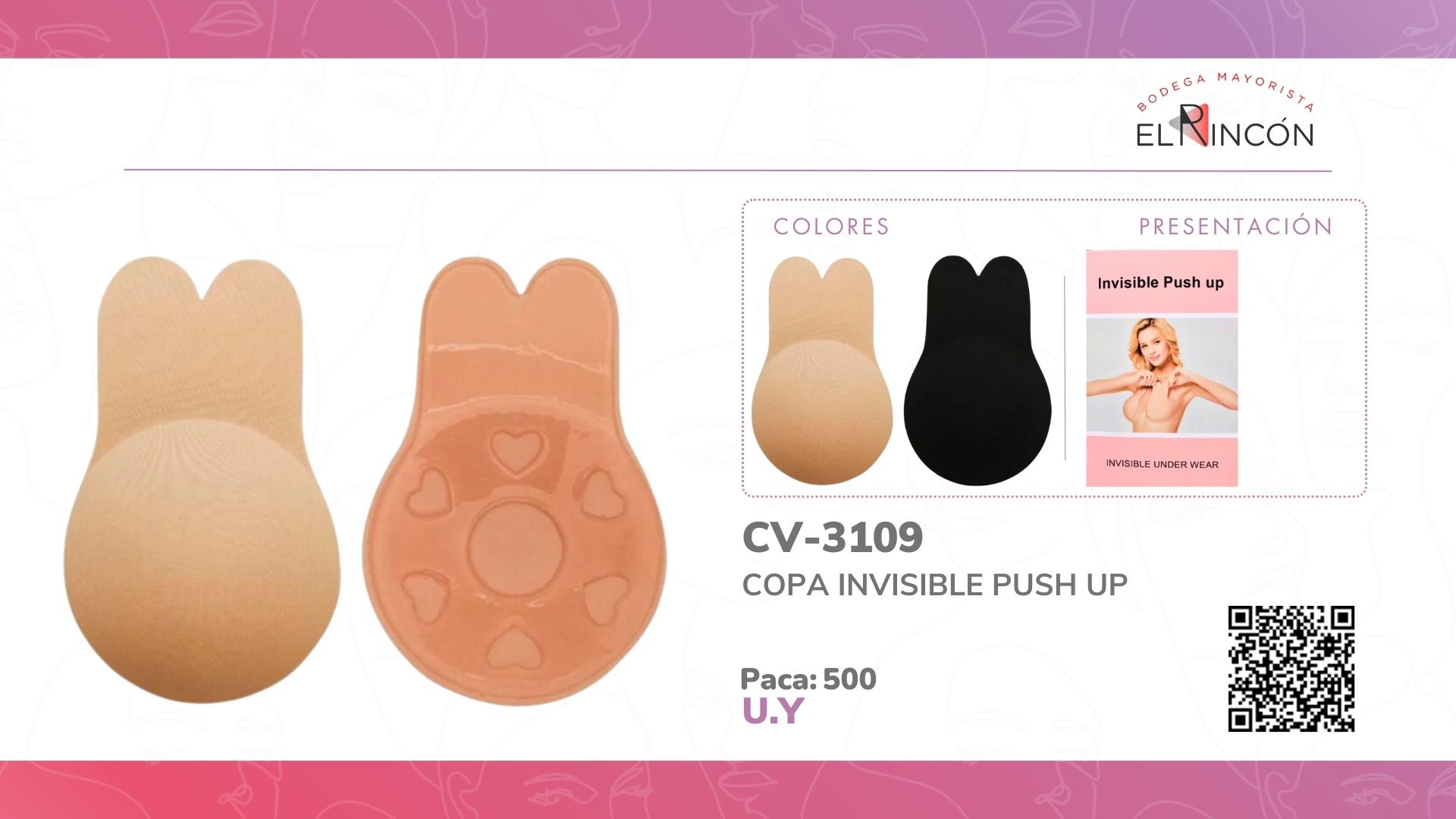 COPA INVISIBLE PUSH UP BMR-3109