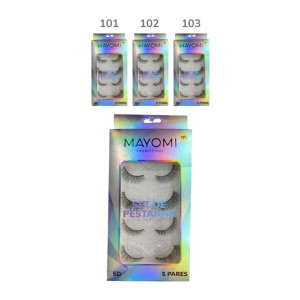 SET DE PESTAÑAS MAYOMI* 5 PARES BMR-3821