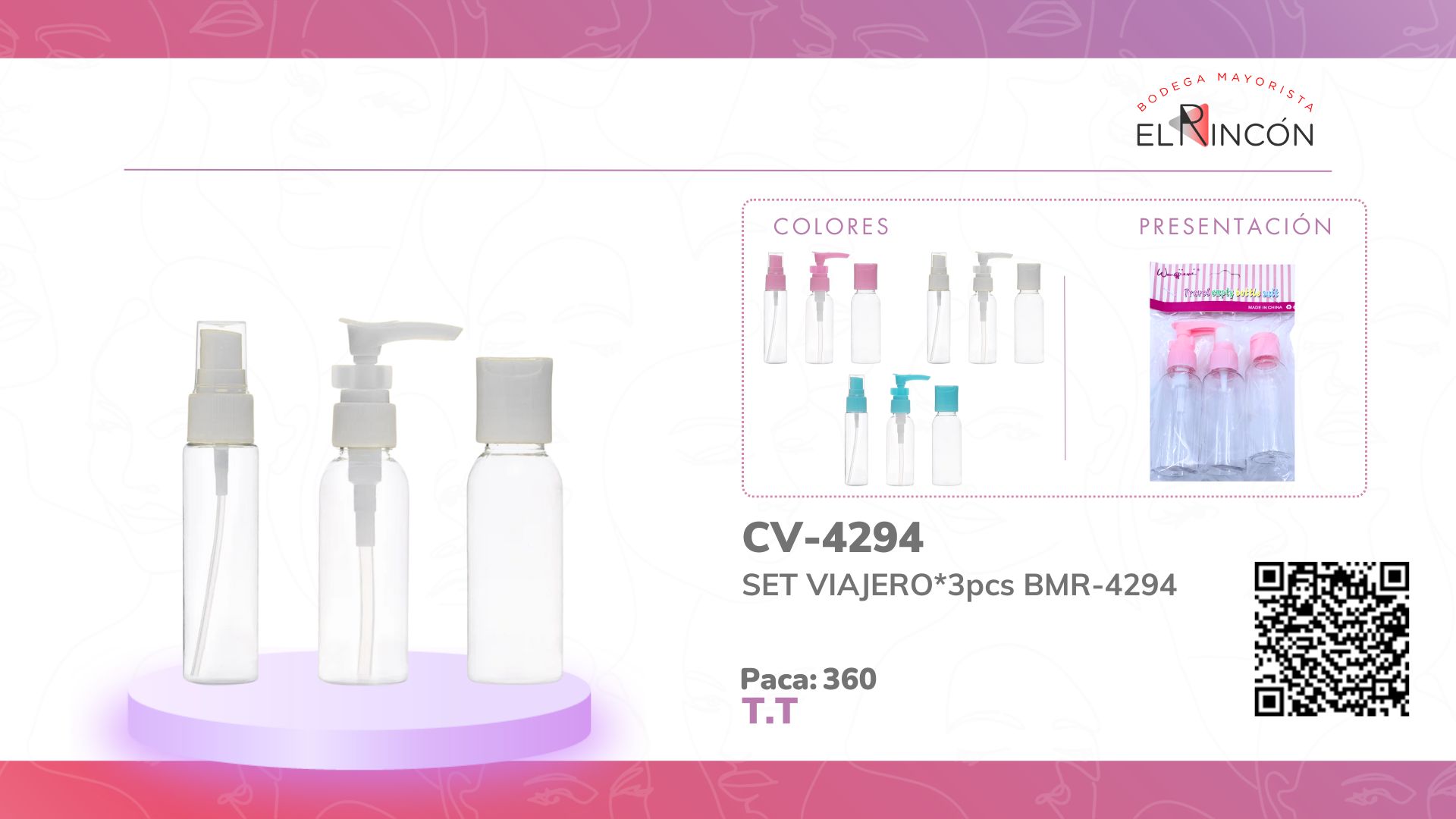 SET VIAJERO*3pcs BMR-4294