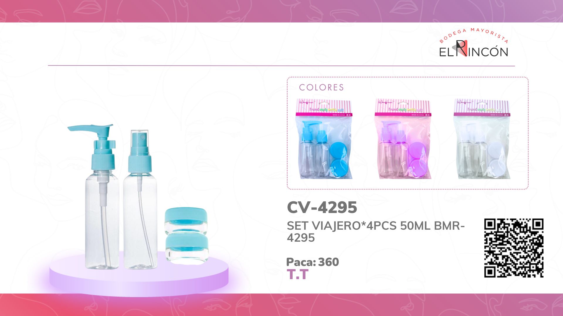 SET VIAJERO*4PCS 50ML BMR-4295