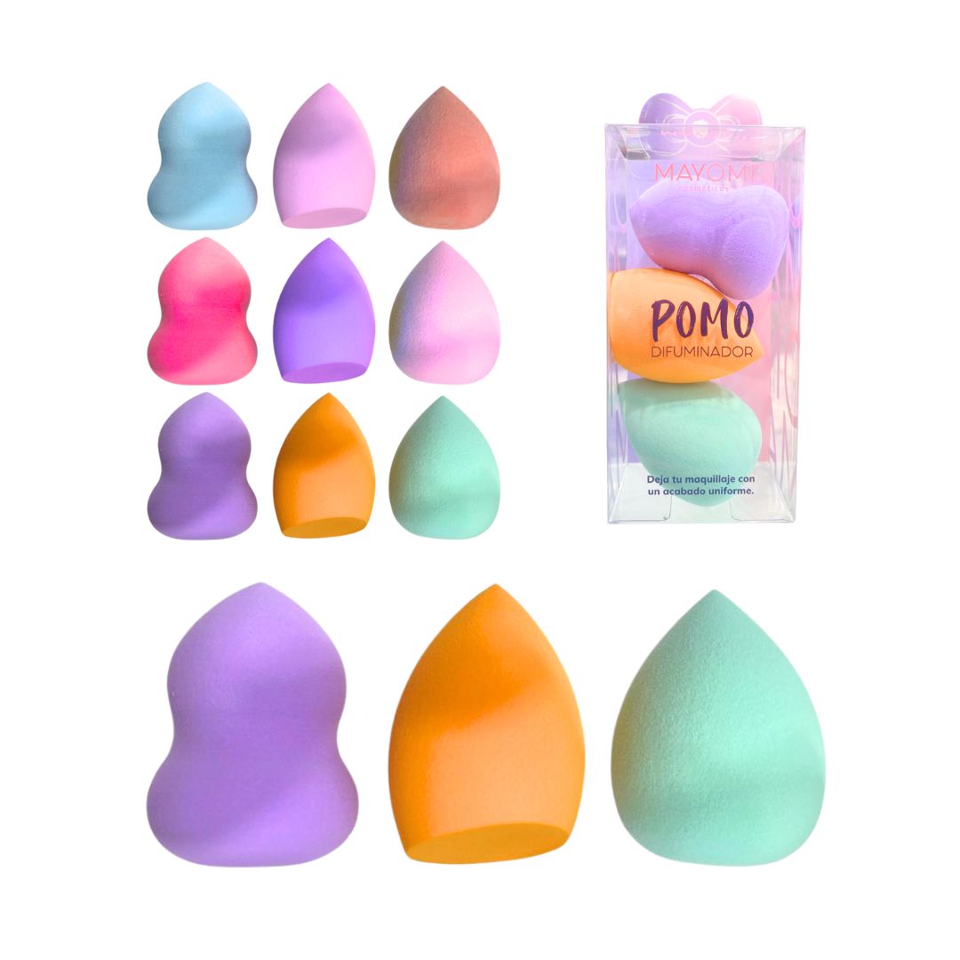 DZ SET*3PCS POMO BEAUTY BLENDER MAYOMI BMR-6004