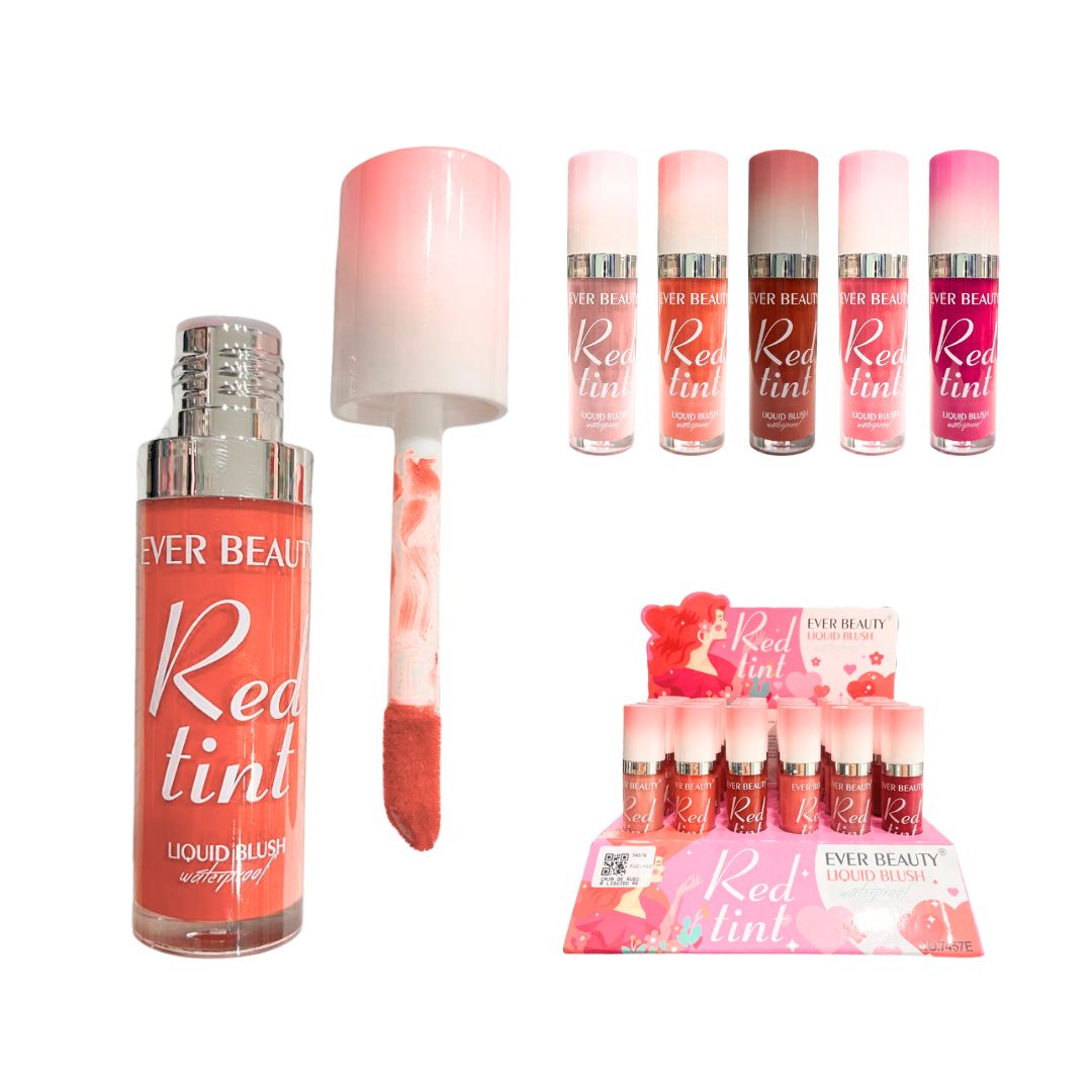 CAJA DE RUBOR LIQUIDO REDTINT EVERBEAUTY *24PCS 7457E