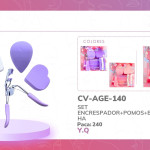 SET ENCRESPADOR+POMOS+BROCHA AGE-140