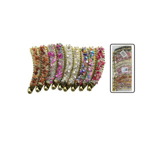 GANCHO BANANA MD PIEDRAS DK-3323-5 (PQX12)