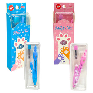 SET COMPAS HUELLA (METALICO) X2PCS EN CAJA (CJX16)