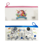 CARTUCHERA TRANSPARENTE ESTAMPADA (PQTX12)