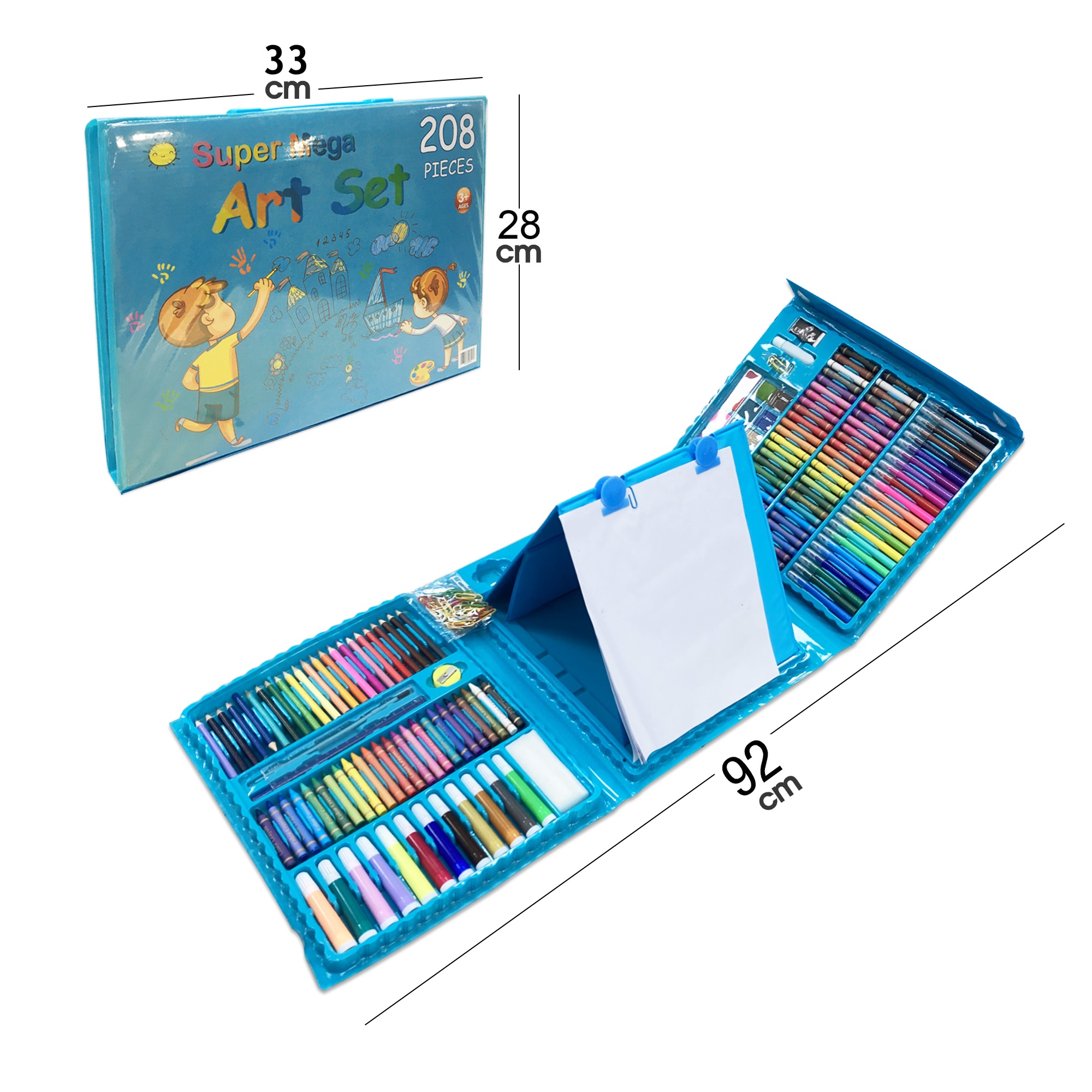 SET ESCOLAR AZUL X208 PCS