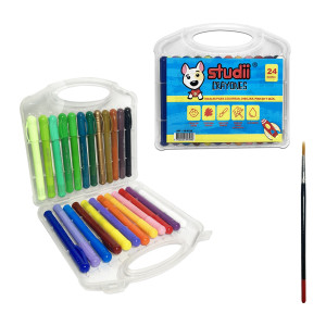 CRAYOLA EN PLUMON CON PINCEL X24