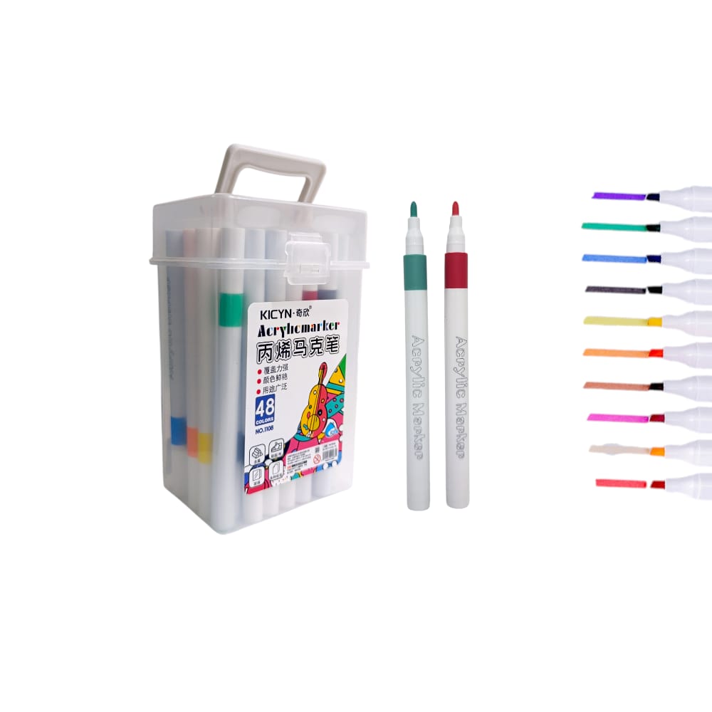 SET DE MARCADORES X48PCS DK-1108-48