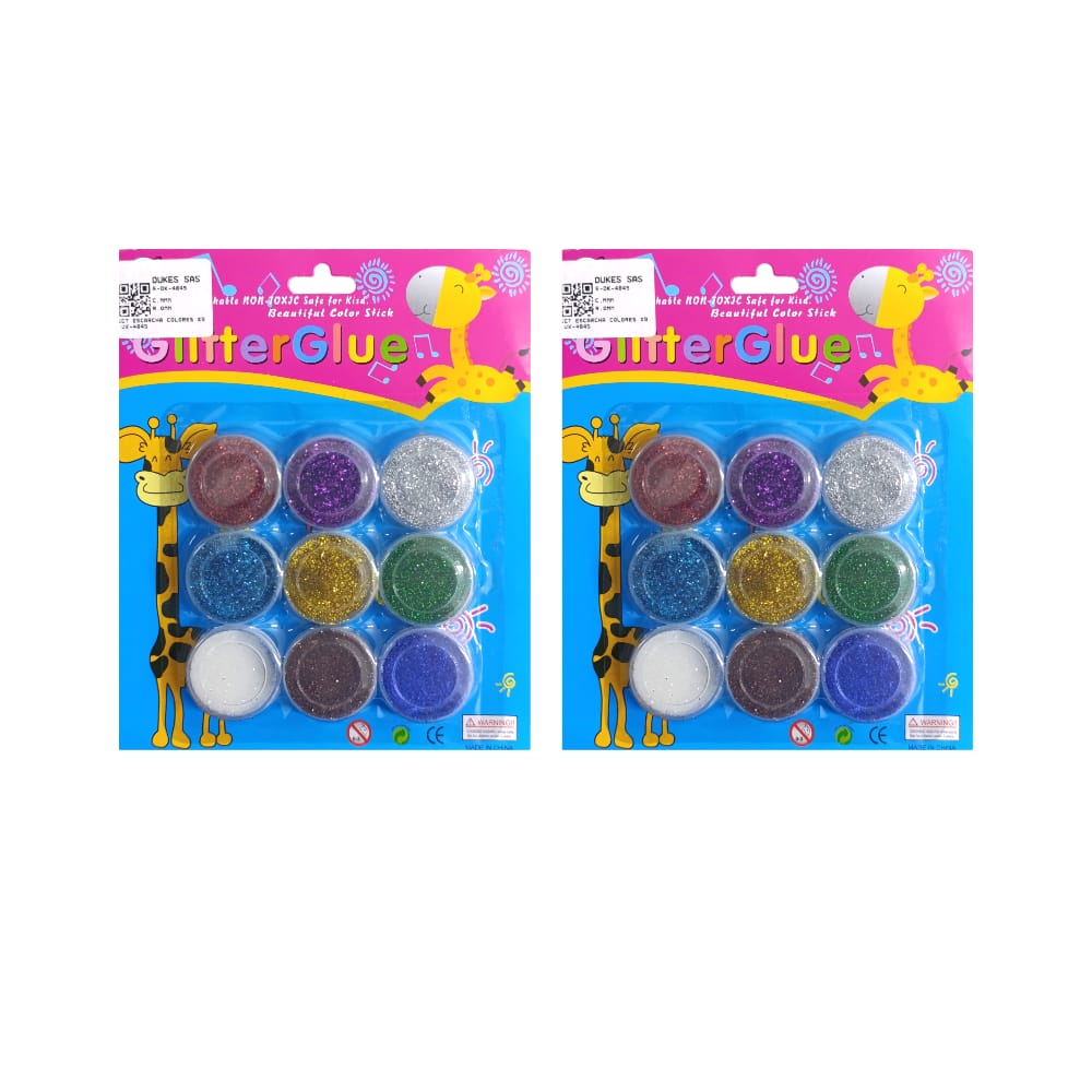 SET ESCARCHA COLORES X9 DK-4845