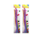 LIMPIA PIPAS DE COLORES X10 + POMPONES X15 DK-4858 (PQTX12)