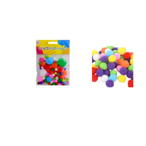 POM POM DE COLORES X40 DK-4872 (PQT X 12)