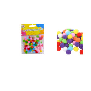 POMPONES DE COLORES X100 DK-4873 (PQT X12)
