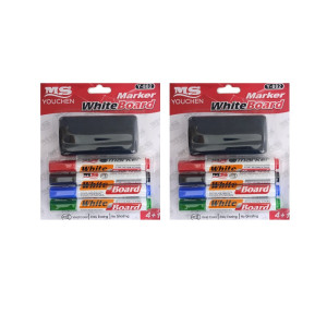 SET MARCADORES BORRABLES + BORRADOR DK-4890