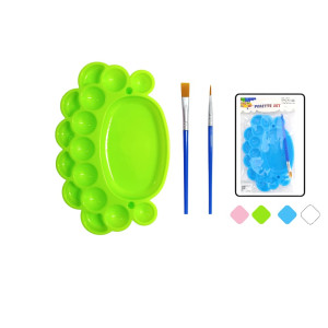 SET PALETA + PINCELES COLORES SURTIDOS DK-4931