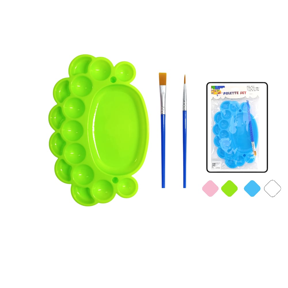 SET PALETA + PINCELES COLORES SURTIDOS DK-4931