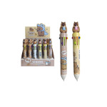 LAPICERO MULTICOLOR CAPIBARA 10 MINAS RETRACTIL DK-7002 (CJA X36)