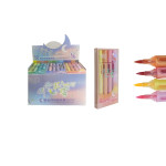 RESALTADOR X4 ESCARCHADO COLORES PASTEL DK-906 (CJAX24)