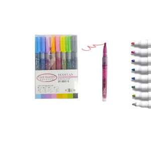 MARCADORES ESCARCHADOS X8PCS DK-DY-8801-8-1