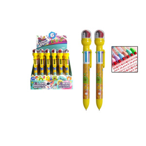 LAPICERO 6 MINAS MULTICOLOR CON SELLO  DK-M-603 (CJAX36)