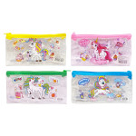 CARTUCHERA TRANSPARENTE UNICORNIO (PQTX12)