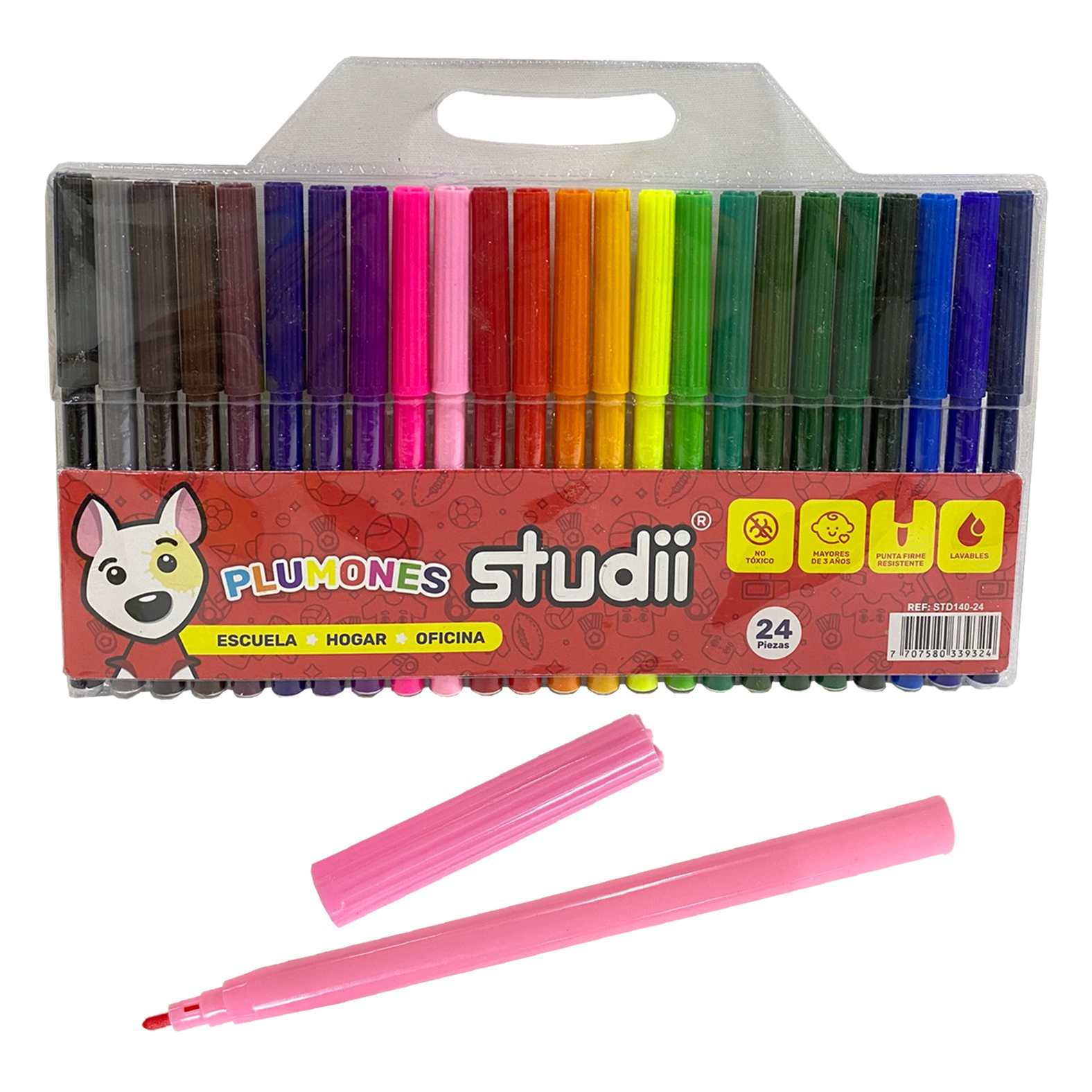 SET PLUMONES LAVABLES X24 (PQTX12)