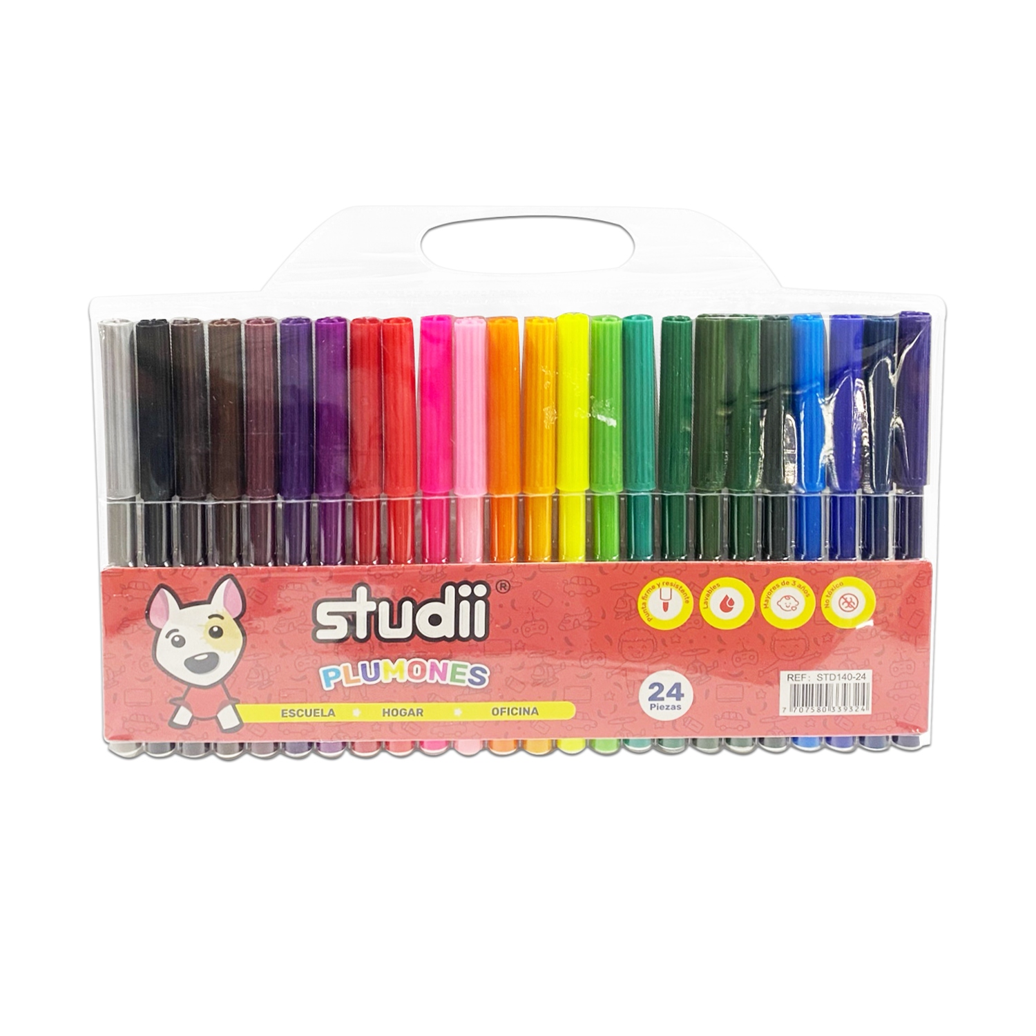 SET PLUMONES LAVABLES X24 (PQTX12)