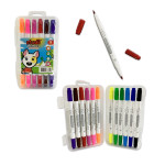 SET PLUMONES DOBLE PUNTA LAVABLES X12 (PQTX24)