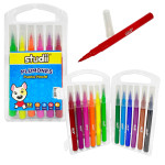 SET PLUMONES PUNTA PINCEL LAVABLES X12