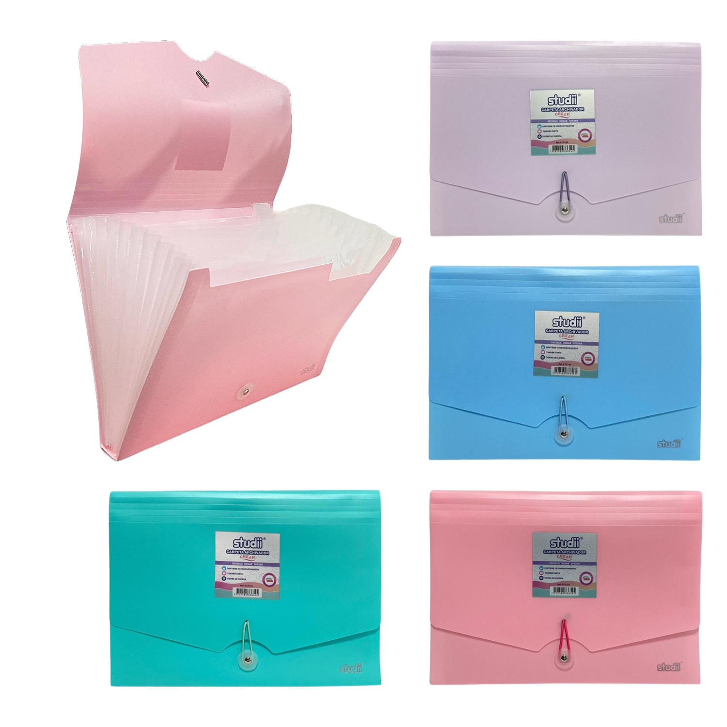 CARPETA 13 COMPARTIMIENTOS A4 (PQTX12)