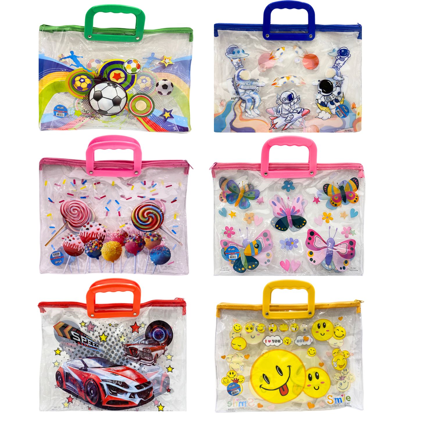 CARPETA TRANSPARENTE ESTAMPADA