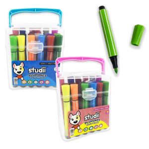 TARRO PLUMONES LAVABLES X18 (CJX16)