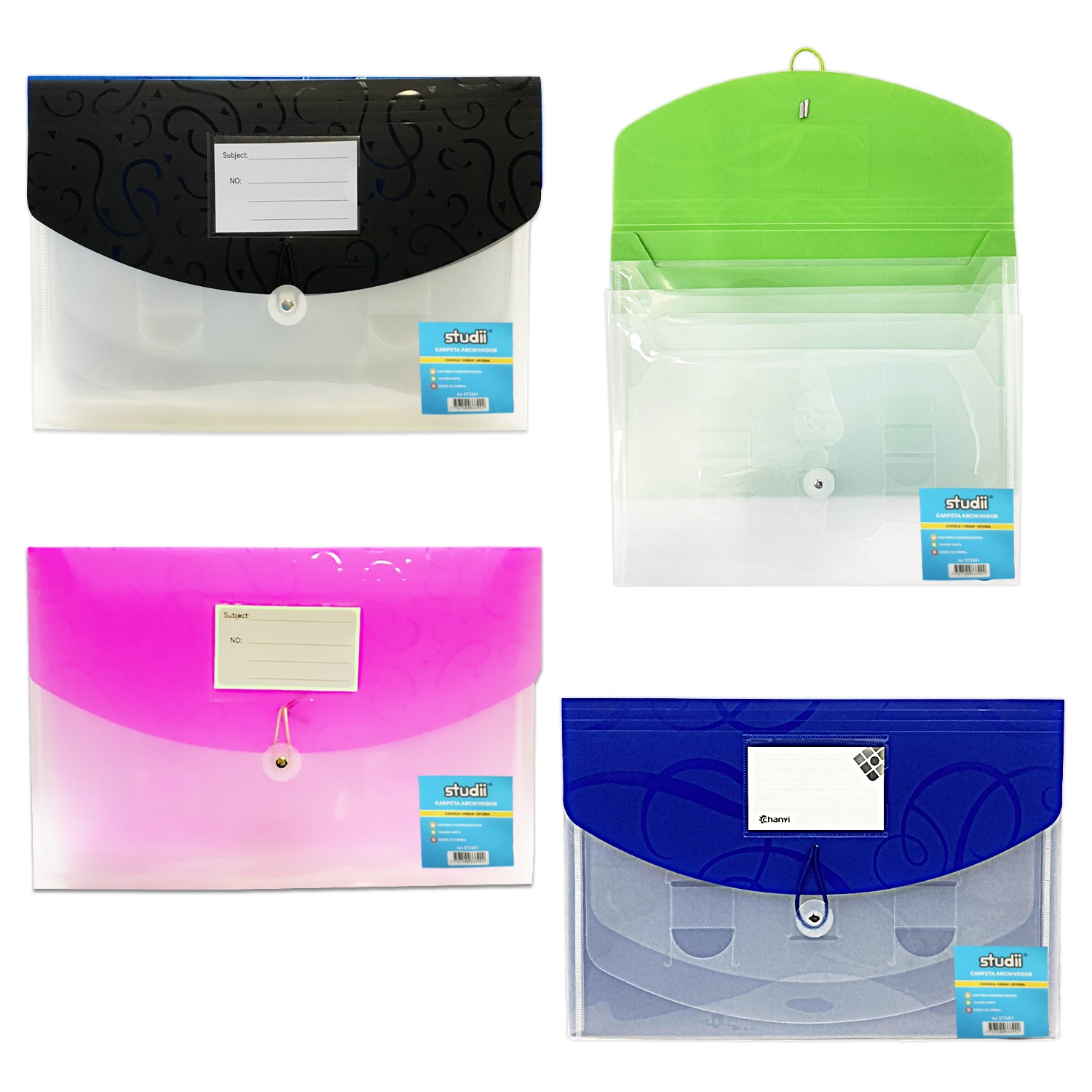 CARPETA ARCHIVADORA 4 COMPARTIMIENTOS